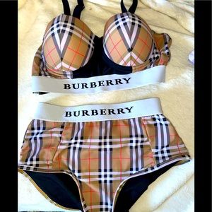 Burberry Vintage Swimsuit with elastic band